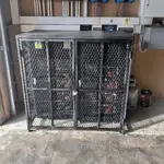 Custom solar batteries security cage